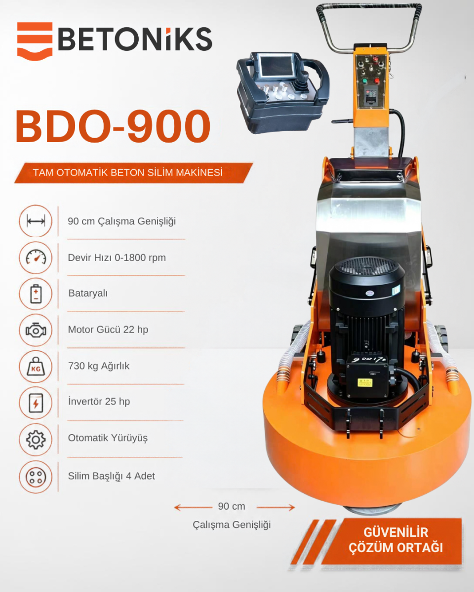 BETONİKS BDO 900 TAM OTOMATİK UZAKTAN KUMANDALI BETON SİLİM MAKİNESİ