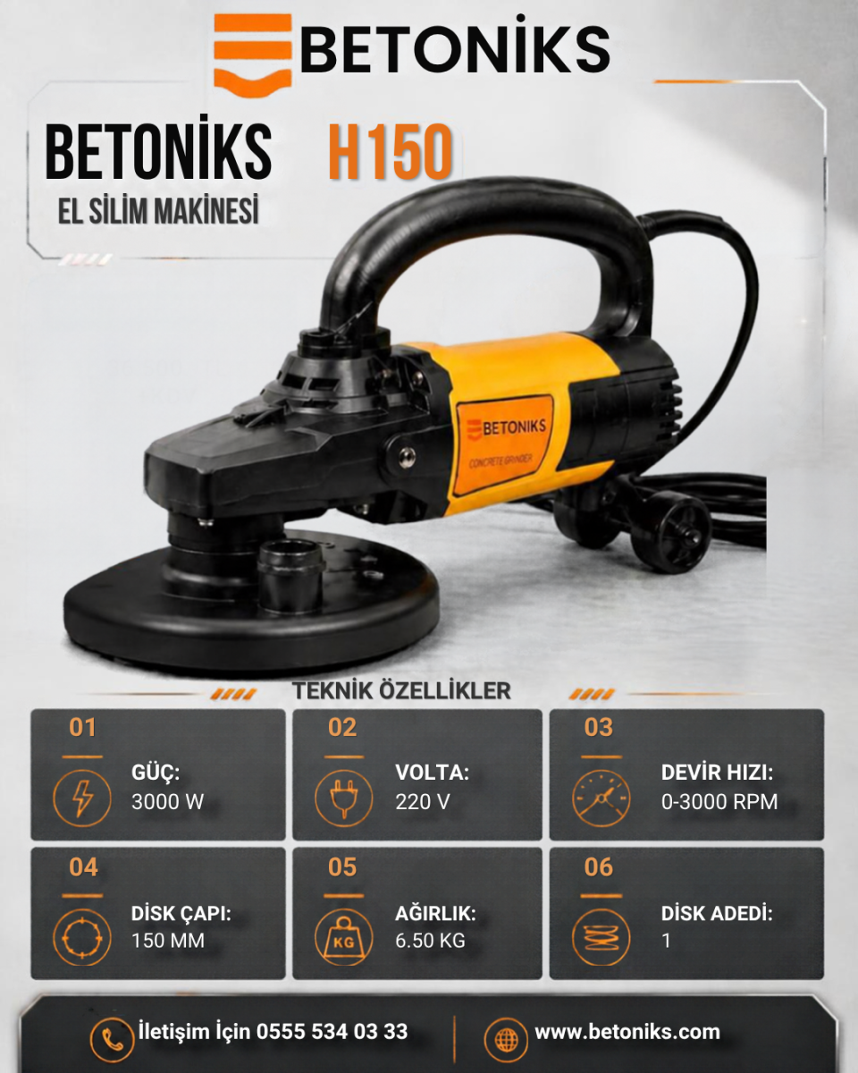 BETONİKS H 150 EL SİLİM MAKİNESİ