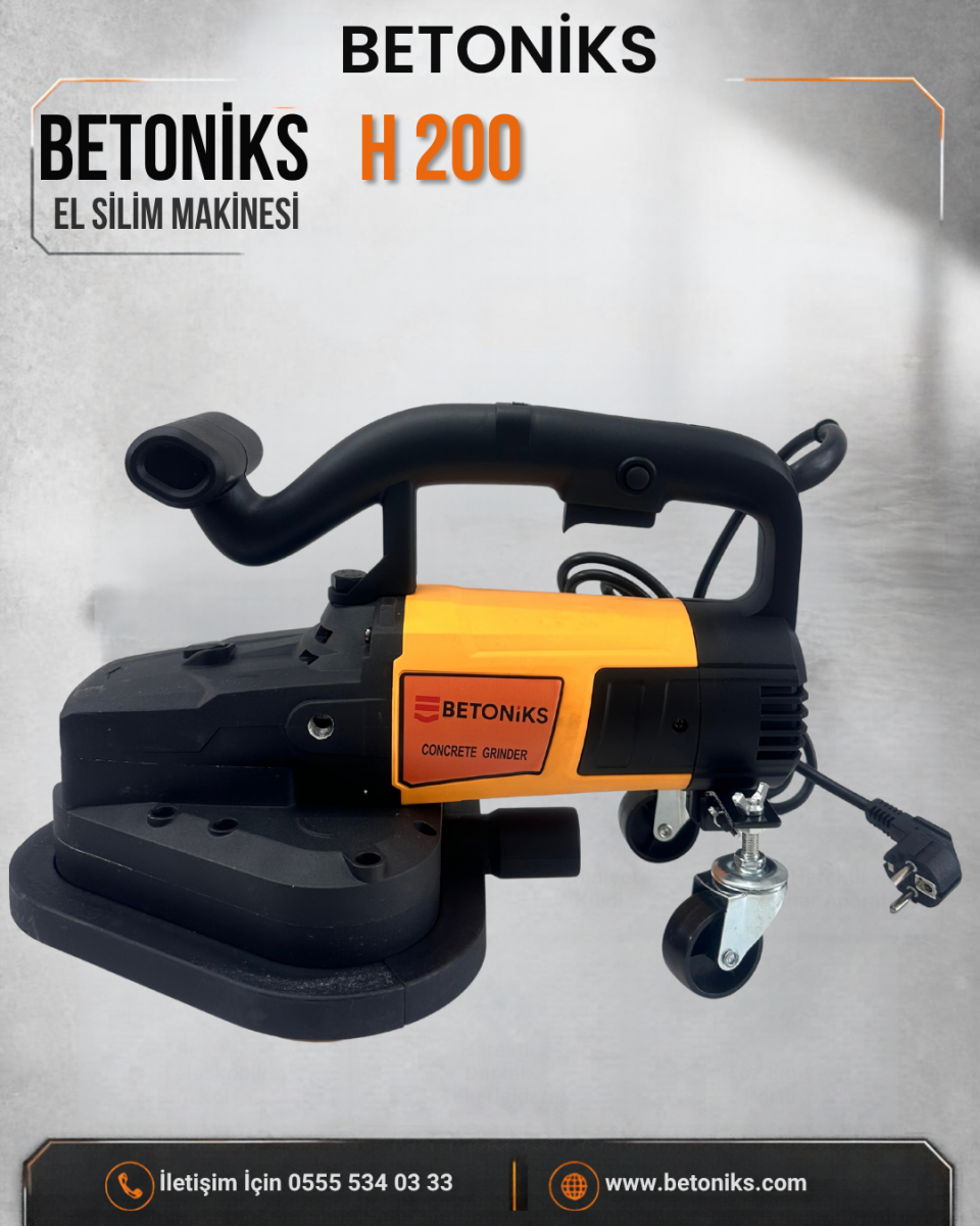 BETONİKS H 200 EL SİLİM MAKİNESİ ÜÇ ELMASLI