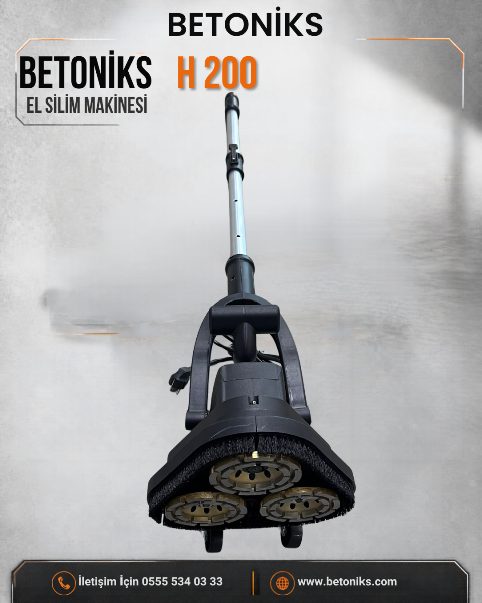 BETONİKS H 200 EL SİLİM MAKİNESİ ÜÇ ELMASLI